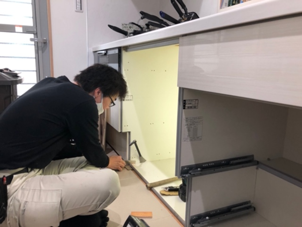 群馬で活躍するキッチン取付け隊