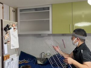岡山キッチン取付け隊　電動昇降乾燥機の工事　施工後