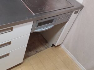 家電置き場がない！おすすめ家電収納アイテム　電気オーブンの撤去　施工後