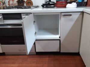 鹿児島キッチン取付け隊　食洗機の取外して収納　施工後