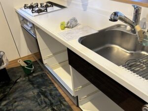 群馬キッチン取付け隊　食洗機の無理やりリフォーム術　施工前