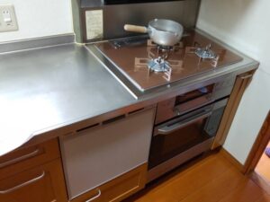 長崎キッチン取付け隊 TOTO特殊コンロの工事 施工後