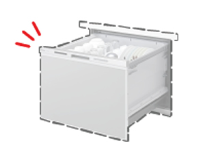 スライドオープン食洗機の撤去のイメージ