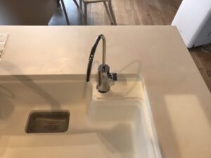 カートリッジそのままで浄水栓の交換 施工後