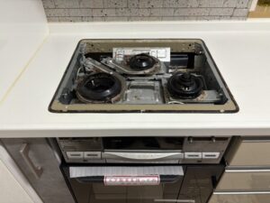 佐賀キッチン取付け隊　ガスオーブンを後付　施工後