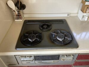 栃木キッチン取付け隊　ガスコンロの取替　施工前