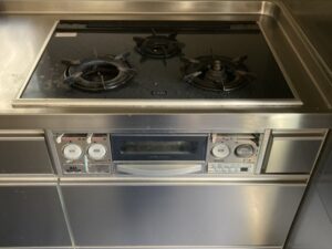 大分キッチン取付け隊　ガスコンロの取替　施工前