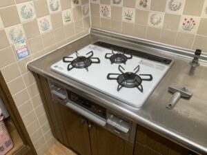 高知キッチン取付け隊　ガスコンロの取替　施工後