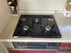 栃木キッチン取付け隊　ガスコンロの取替　施工後