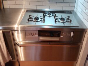 鳥取キッチン取付け隊 ガスコンロの取替 施工後
