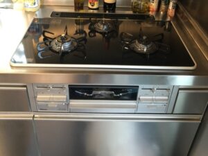 大分キッチン取付け隊　ガスコンロの取替　施工後 