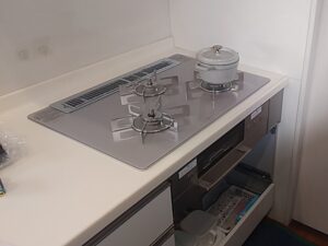 ガスコンロの取替　施工後