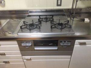 秋田キッチン取付け隊 ガスコンロの取替 施工後