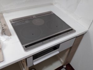 ガスコンロをIHヒーターに交換