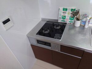栃木キッチン取付け隊　コンパクト2口コンロの交換　施工後