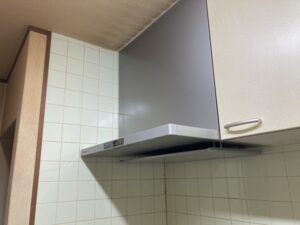 佐賀キッチン取付け隊　シロッコファンフードの取替　施工後 