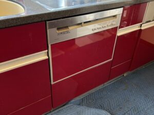 鳥取キッチン取付け隊 スライドオープン食洗機の取替 施工前