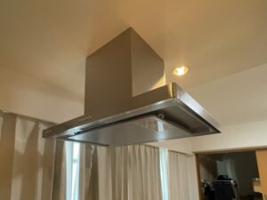福井キッチン取付け隊　センターレンジフードの取替　施工後