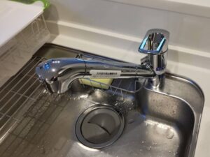鳥取キッチン取付け隊 タカギ浄水栓の工事 施工後