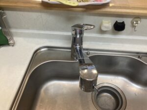 徳島キッチン取付け隊　タッチレス水栓の取替　施工前 