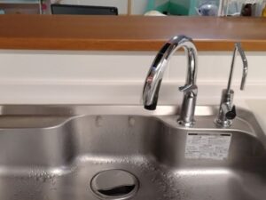 タッチレス水栓の取替　施工後