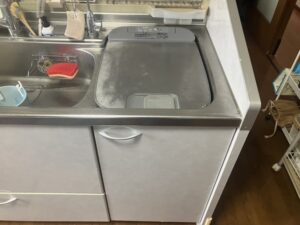 長崎キッチン取付け隊 トップオープン食洗機の工事 施工前
