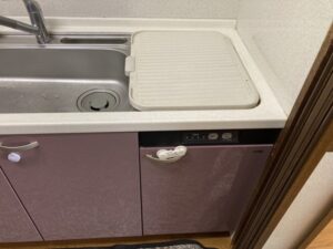岩手キッチン取付け隊 トップオープン食洗機の工事 施工前