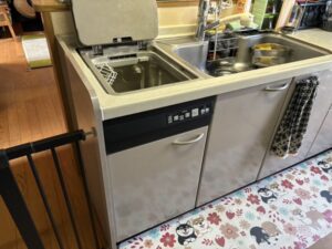 高知キッチン取付け隊　トップオープン食洗機の工事　施工前