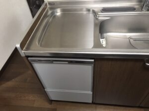 鳥取キッチン取付け隊 トップオープン食洗機の工事 施工後