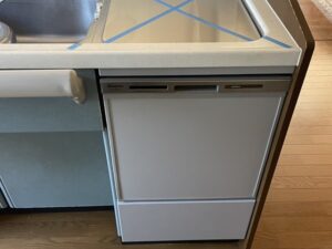 栃木キッチン取付け隊　トップオープン食洗機の工事　施工後