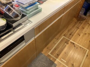 佐賀キッチン取付け隊　ビルトイン食洗機の後付け新設　施工前