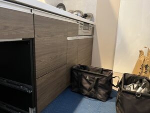 高知キッチン取付け隊　ビルトイン食洗機の後付け新設　施工前