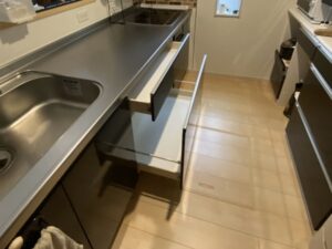 青森キッチン取付け隊 ビルトイン食洗機の後付け新設 施工前
