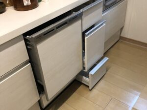 秋田キッチン取付け隊 ビルトイン食洗機の後付け新設 施工後