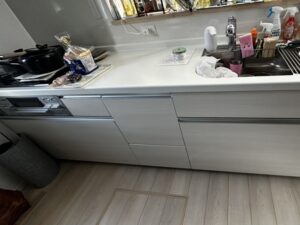 山形キッチン取付け隊　フロントオープン食洗機の工事　施工前