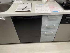 佐賀キッチン取付け隊　フロントオープン食洗機の工事　施工後