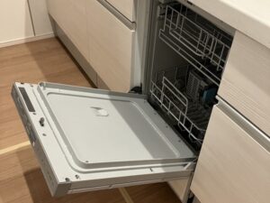 秋田キッチン取付け隊 フロントオープン食洗機の工事 施工後