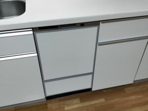 栃木キッチン取付け隊　フロントオープン食洗機の工事　施工後