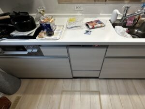 山形キッチン取付け隊　フロントオープン食洗機の工事　施工後
