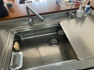 岩手キッチン取付け隊 ワンホールシングル水栓の取替 施工前