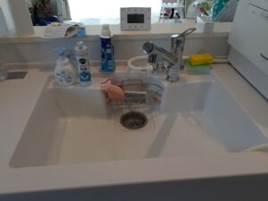 徳島キッチン取付け隊　ワンホールシングル水栓の取替　施工後