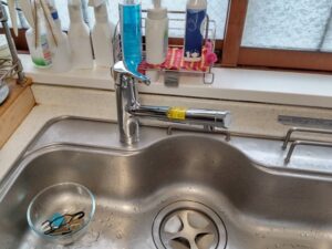 長崎キッチン取付け隊 ワンホールシングル水栓の取替 施工後