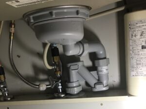福井キッチン取付け隊　排水トラップの交換　施工後