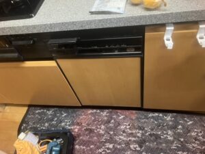島根キッチン取付け隊 機器を外して収納スペース化 施工前