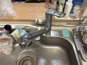 鳥取キッチン取付け隊 浄水器の取替 施工前