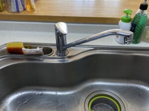 岩手キッチン取付け隊 浄水器一体水栓の取替 施工前