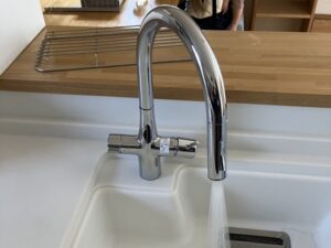 徳島キッチン取付け隊　浄水器一体水栓の取替　施工後