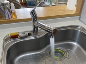岩手キッチン取付け隊 浄水器一体水栓の取替 施工後