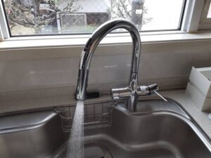 高知キッチン取付け隊　浄水器一体水栓の取替　施工後
