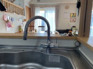 栃木キッチン取付け隊　浄水器一体水栓の取替　施工後